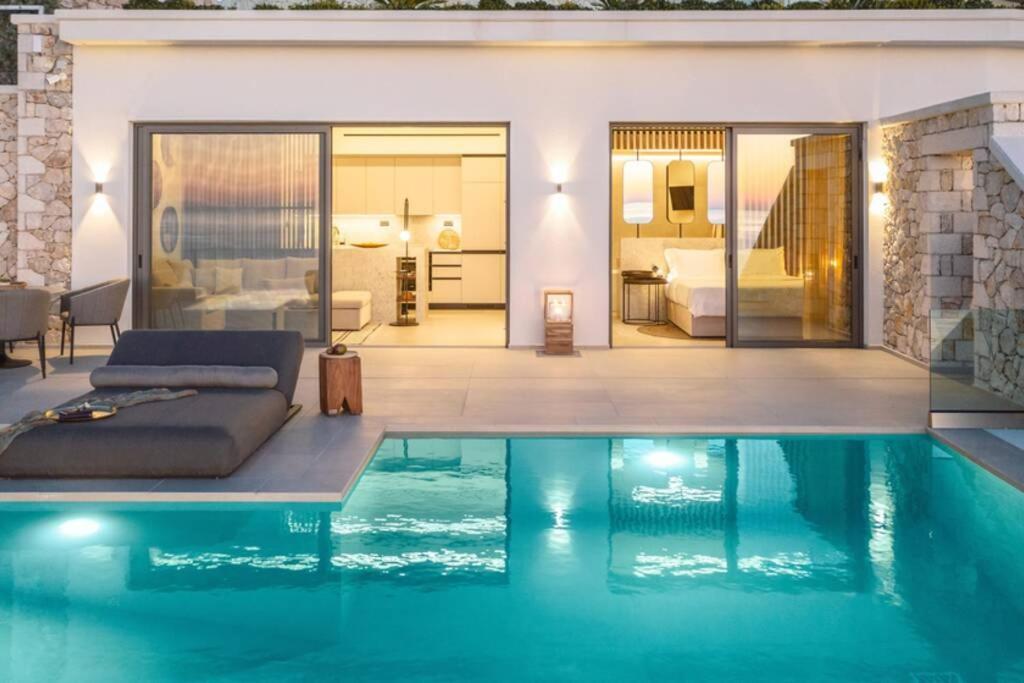 The Wave Twin Villa 1 Kathisma Beach Lefkada 외부 사진