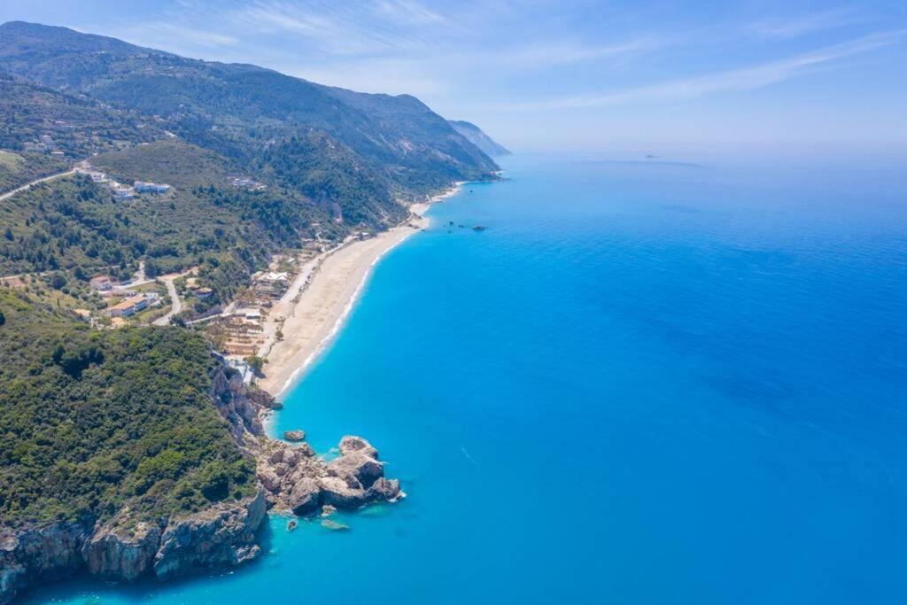 The Wave Twin Villa 1 Kathisma Beach Lefkada 외부 사진
